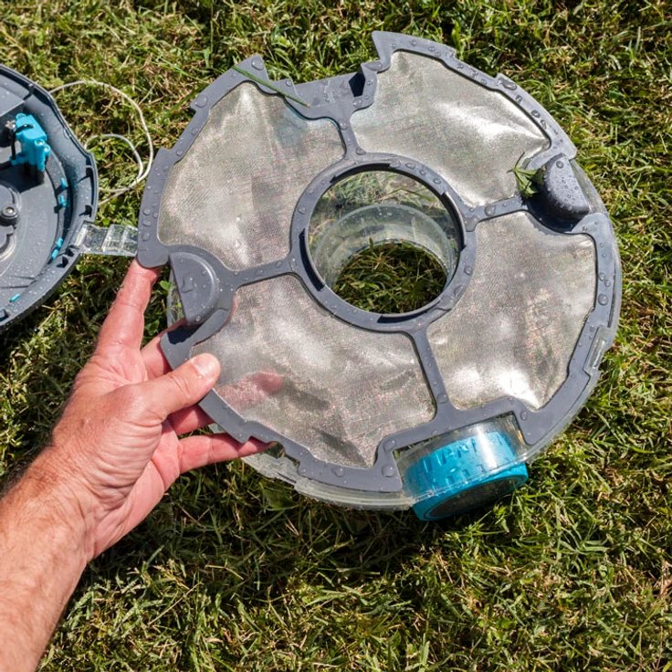 Gre Akku Reinigungsroboter, 4 l Fangkorb 300 min Laufzeit Kartuschenfilter 18,5 cm Höhe Kunststoff 4,7 m³/h Absaugleistung, für Pools bis 50 m² kabellos – Bild 6