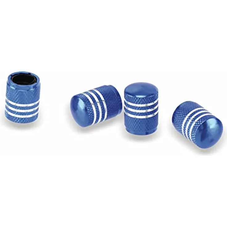 Dunlop AV Ventilkappen Aluminium blau 4 Stück