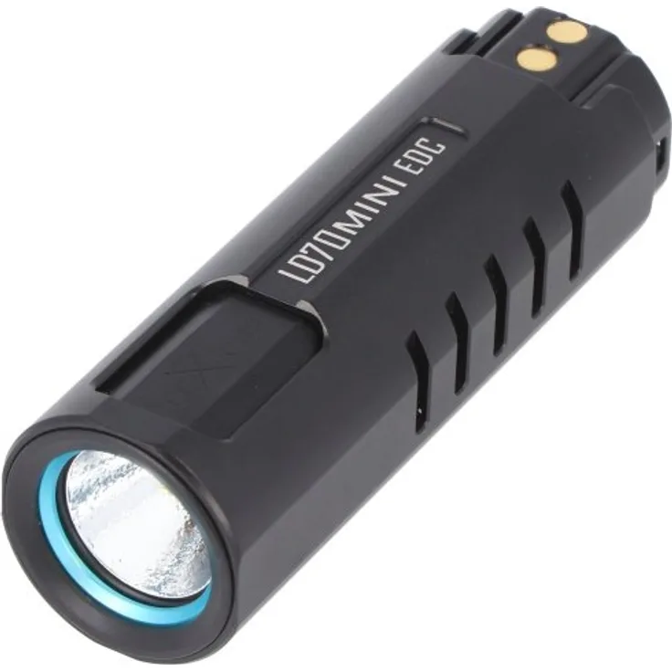 Imalent LD70 Mini EDC LED-Taschenlampe schwarz mit 4000 Lumen, Leuchtweite max. 203 Metern