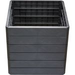 Garantia Ergo Quadro L75 Hochbeet Farbe stone, Größe 80x80 cm, Höhe 75 cm