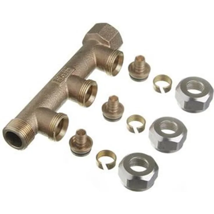 Roth fordelerrør 3 afgreninger x 15 mm pex Euro-red