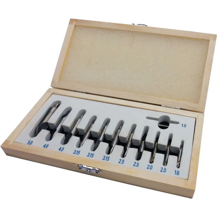 Holzmann Zentrierbohrerset 12tlg, 1-5mm, metrisch ZBS12TLG