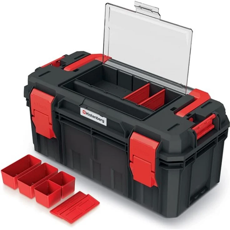 Kistenberg S Block Pro Werkzeugkiste Werkzeugkoffer  Maschinenkoffer Werkzeugbox Werkstattkasten Box Toolbox S Block Pro 550 x 280 x 264 mm – Bild 5