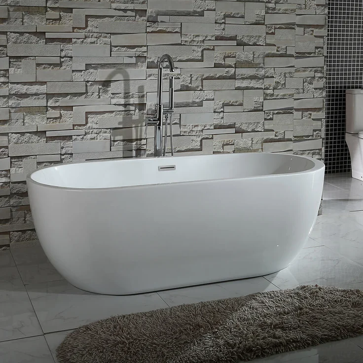 HOME DELUXE Freistehende Badewanne CODO - Weiß – Bild 2