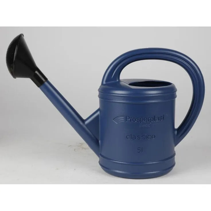 Prosperplast 8x Gießkanne 5L mit Brause Garten Blumen Pflanzen blau oder silber