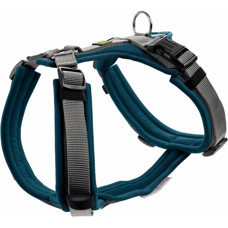 Hunter Hunde-Geschirr Maldon petrol-grau XS