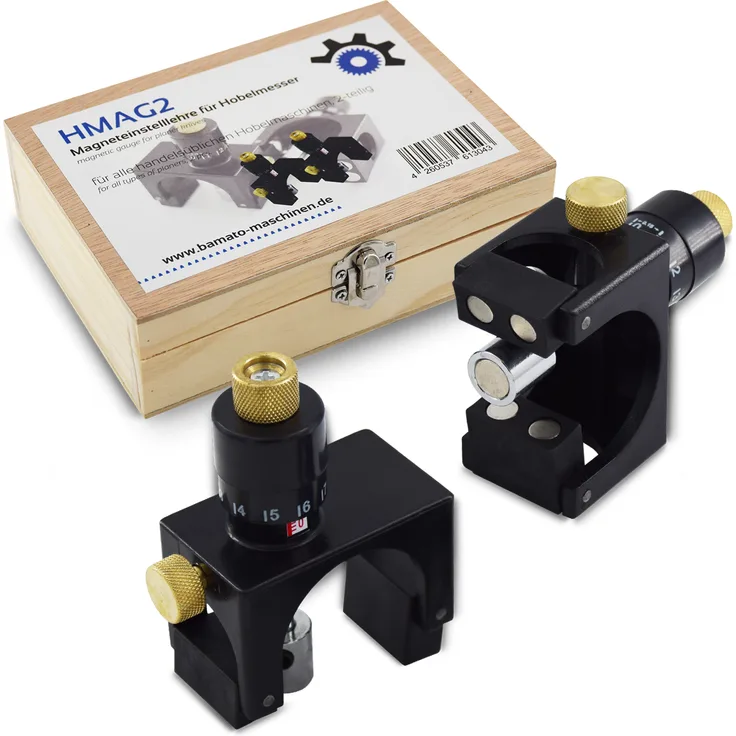 BAMATO Magneteinstelllehre für Hobelmesser HMAG2