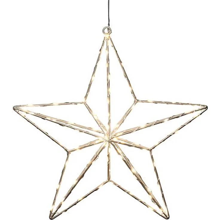 Konstsmide Hanging star Leichte Dekorationsfigur Gold Stahl IP20 90 Lampen LED