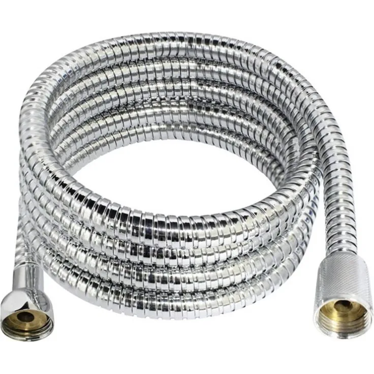Brauseschlauch 2m Duschschlauch Chrom Brause Badewanne Dusche Schlauch