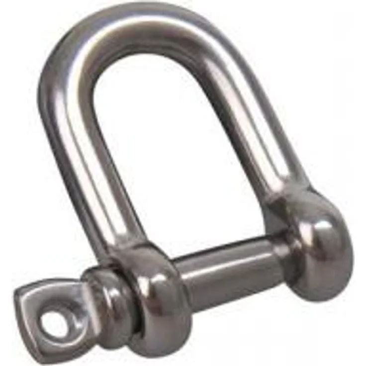 Camptropia D-Schäkel 5mm, A4 RVS AISI 316, 1.300 daN