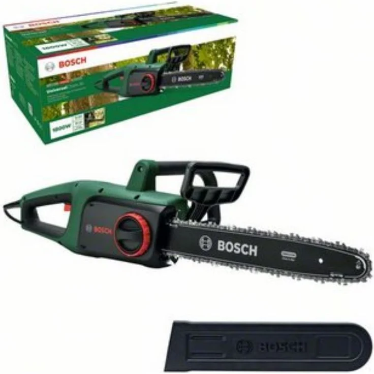Bosch Home and Garden UniversalChain 35 Elektro-Kettensäge - 1.800 Watt Leistung, 35 cm Schwertlänge 06008B8302 – Bild 1