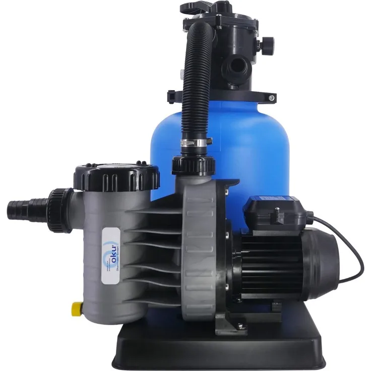 Sandfilteranlage Bali 500mmØ, Pumpe AquaPlus 11m³/h für Pools bis 80m³