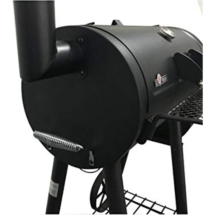 Barbecue El Fuego Smoker Edmonton Grillwagen BBQ Holzkohlegrill Räucherofen, Grillfläche 69 x 34 cm – Bild 6