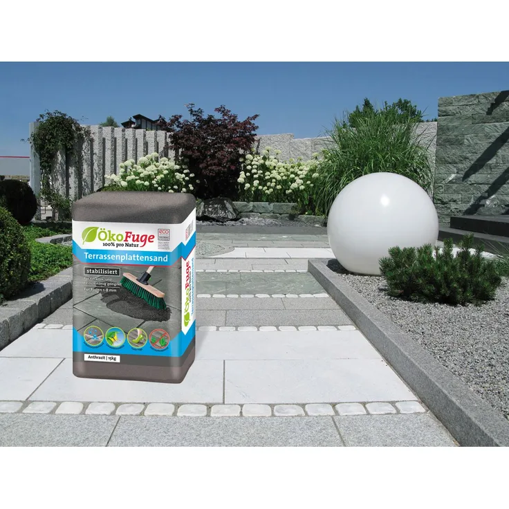 ÖkoFuge Terrassenplattensand anthrazit 15 kg