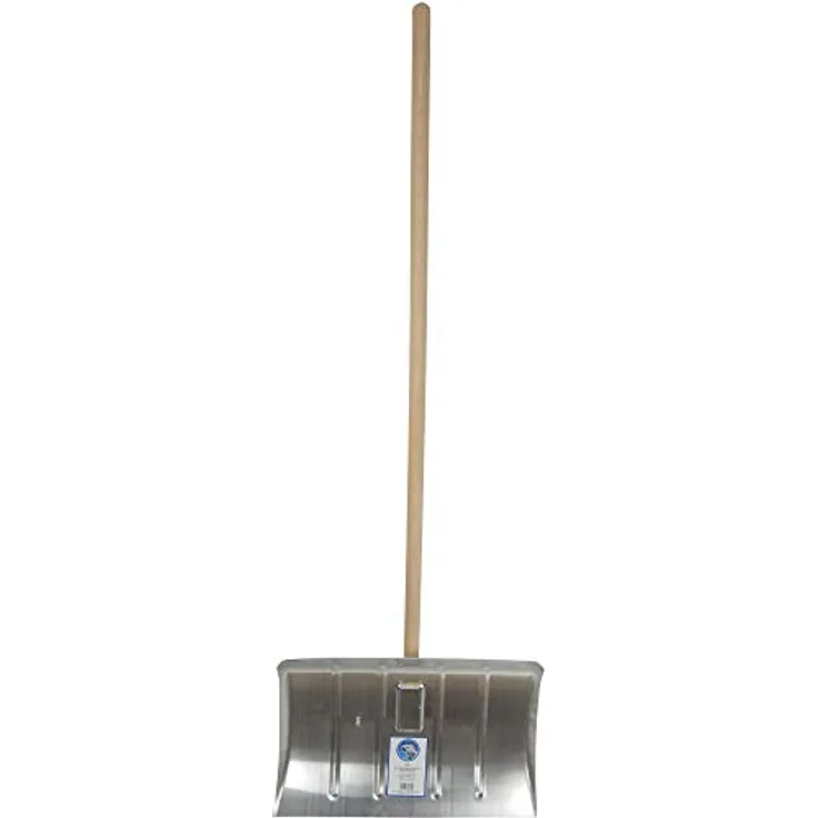 SHW Schneeschieber Alu 50 cm m. Schnittkante u. Stiel (Stiel 130cm)