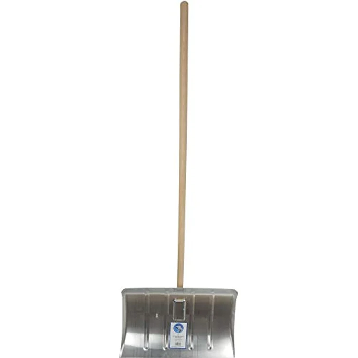 SHW Schneeschieber Alu 50 cm m. Schnittkante u. Stiel (Stiel 130cm) – Bild 1