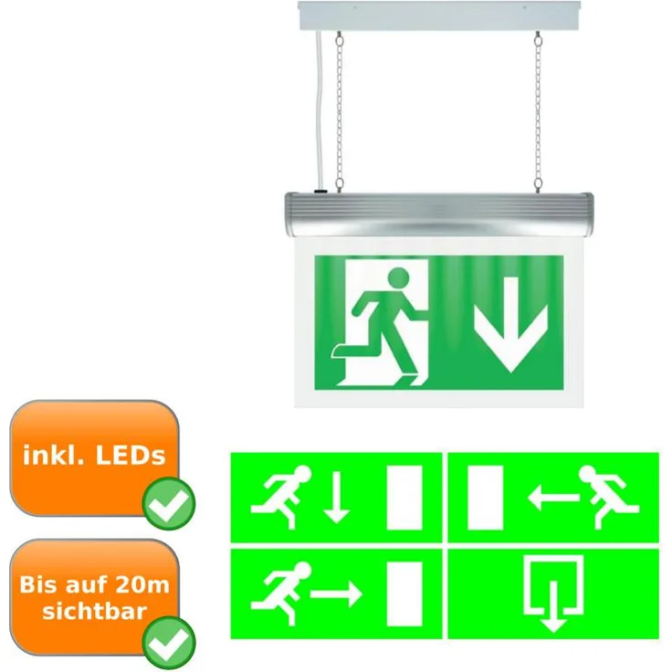 Smartwares 10.040.72 Fluchtweg-Notbeleuchtung Deckenmontage