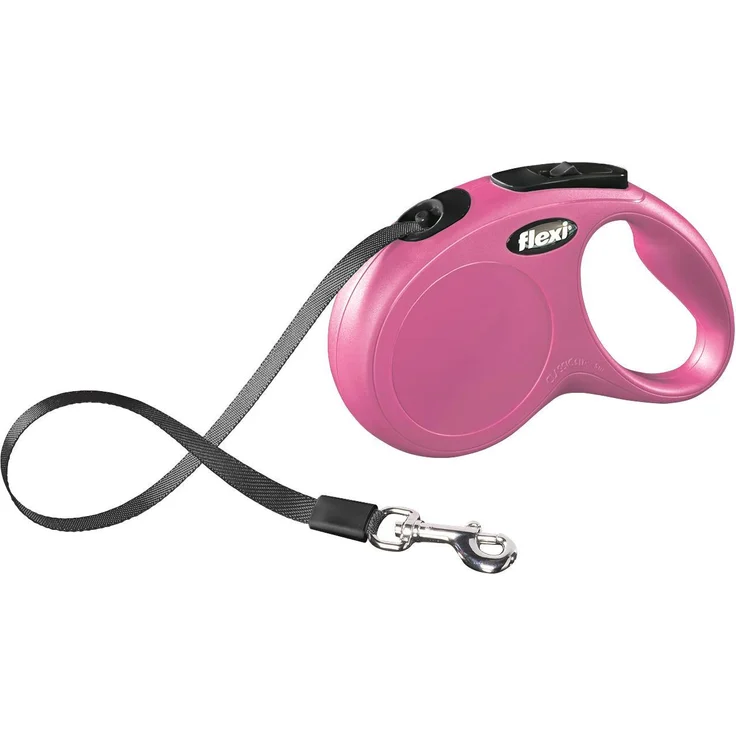 flexi New CLASSIC Gurt-Rollleine pink XS – 3m – Bild 1