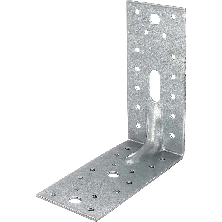 Alberts Schwerlast-Winkelverbinder mit Sicke | sendzimirverzinkt | 150 x 150 x 65 mm | 25er Set 
(867560)