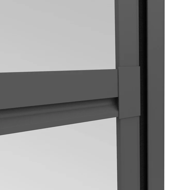 Windhager Fliegenschutz-Pendeltür 100 x 210 cm - Aluminium anthrazit – Bild 5