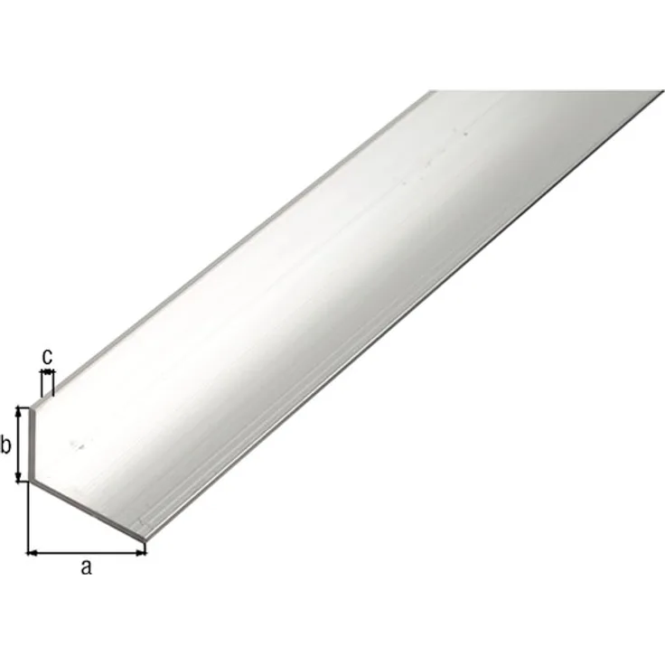 Alberts® BA-Profil, Winkel, gleichsch., Alu natur, LxBxHxS 1000 x 70 x 40 x 3 mm 473365