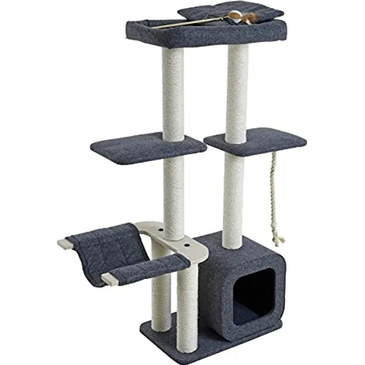 Kratzbaum Katzenbaum Katzenkratzbaum Kletterbaum Spielbaum für Katzen 140 cm XXL