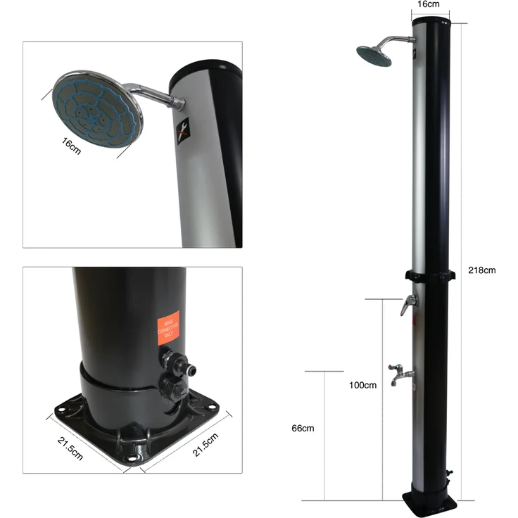 Mucola Solardusche, mit 35 Liter Speicherkapazität – Bild 5