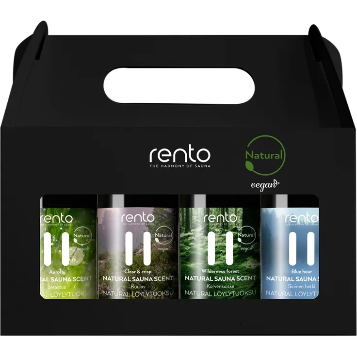 Rento Saunaaufguss Geschenkbox - Natural 4 x 100ml