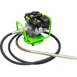 Zipper Benzin Betonrüttler 4.1 kW, 6m flexibler Schlauch, Flasche 38mm