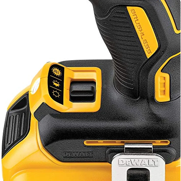 DeWalt Akku-Schlagbohrschrauber- Akkuschrauber (18 Volt,15-stufiges Drehmomentmodul,13 mm Schnellspann-Bohrfutter,LED-Arbeitslicht, mit Zubehör) DCD796D2 – Bild 3