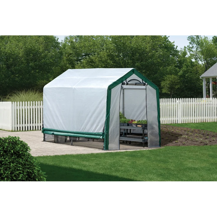 ShelterLogic Foliengewächshaus 180 x 240 cm, weiß / grün, 4,32 m² – Bild 2