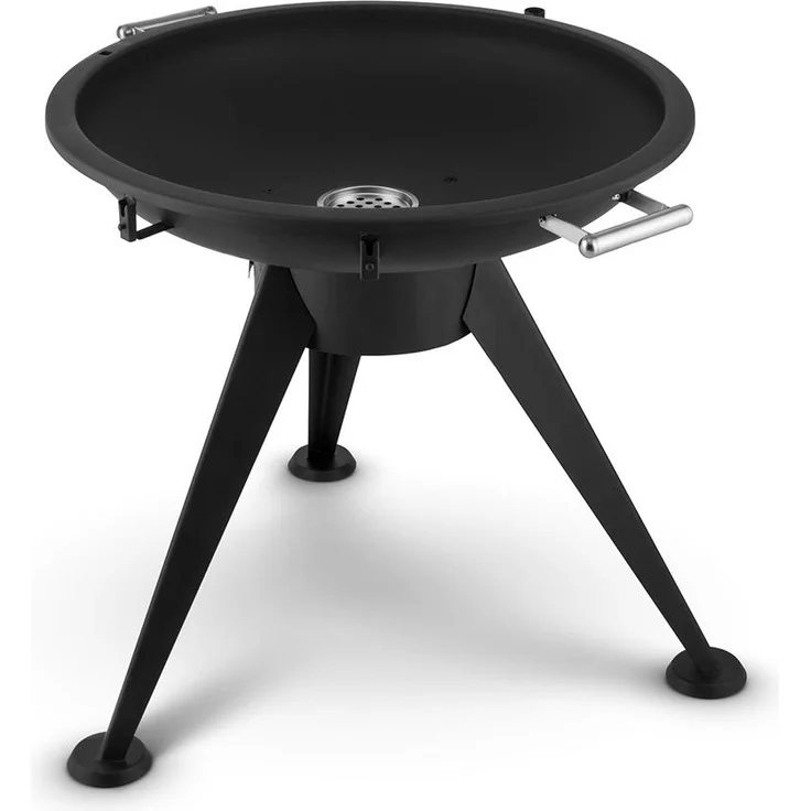 Delion Galgen-Schwenkgrill Feuerschale Ø80cm Hochfuß Seilzug Edelstahl Schwarz – Bild 12