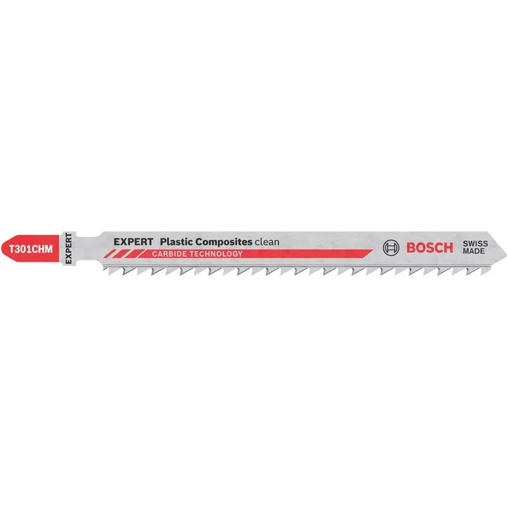 Bosch Stichsägeblatt Plastic Composites T301CHM Gesamtlänge 117 mm Zahnteilung 3,3 mm