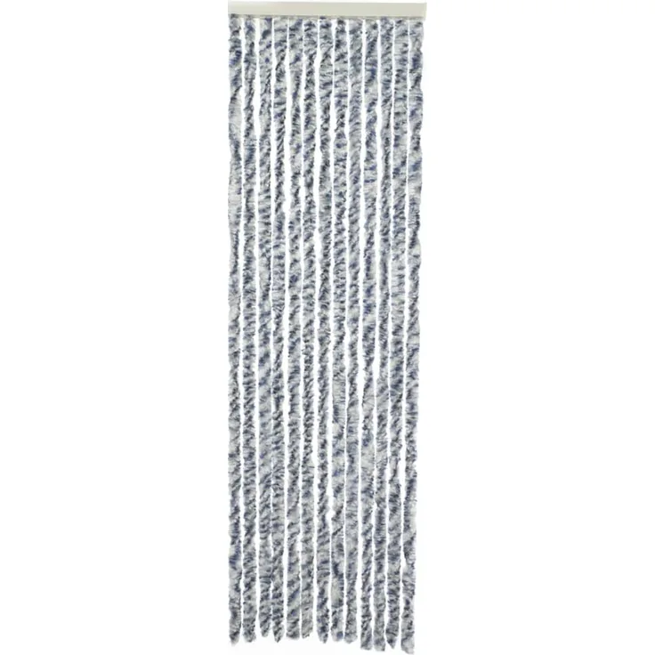 Travellife Insektenschutz für Türen Chenille Rain 185x56 cm Grau-Blau