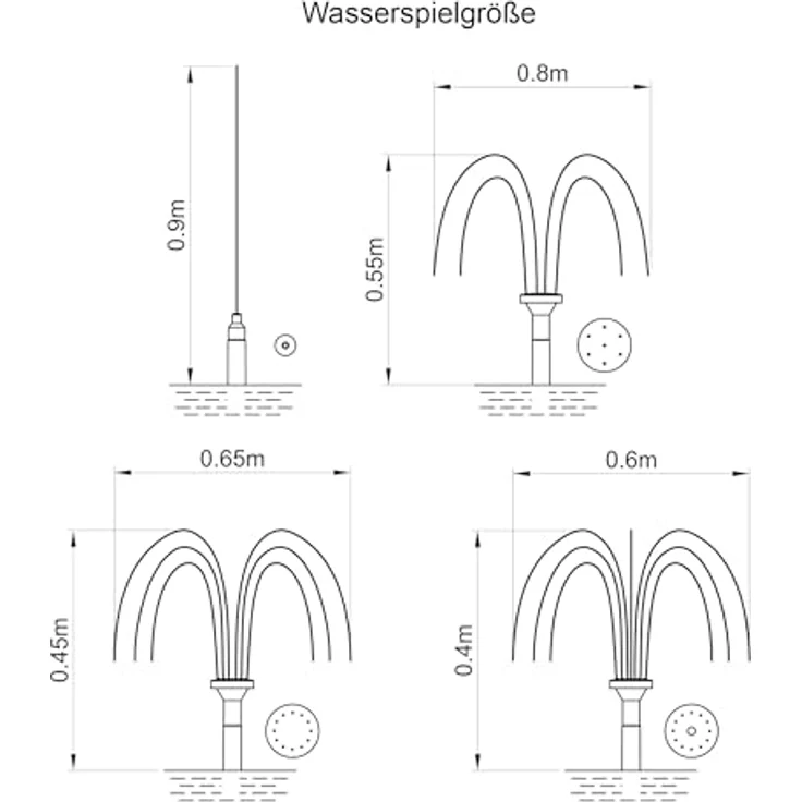 Esotec Solar Teichpumpe Set mit Filter und Sprinkler, 250 l/h, Solarmodul 5W, inkl. Erdspieß und 4 Sprinkleraufsätzen, für Außenbereiche, 101909 – Bild 2