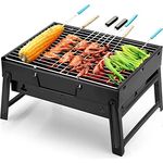 Uten Grill BBQ Portable Holzkohlegrills, Faltbare Grillwagen Outdoor Tischgrills Tragbar Picnikgrill