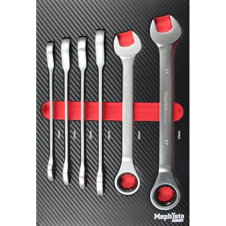 Mephisto-Tools Werkzeugwagen ProLine, Full Black Edition, mit Chrome Vanadium Stahlwerkzeugen – Bild 6