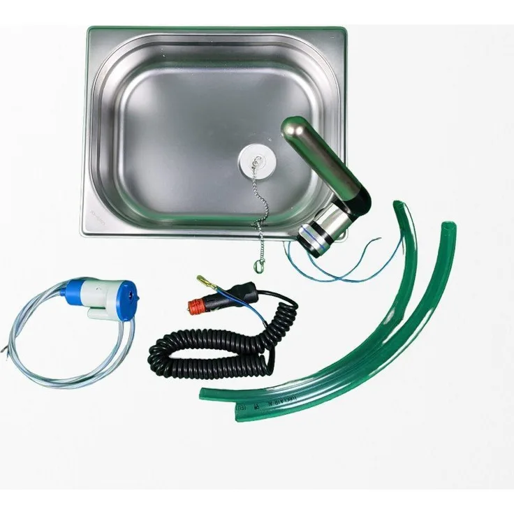 SRM Design Waschbecken Camping Spülbecken 325x265x95 Vito Sprinter – 7-tlg. Edelstahl mit Automatikwasserhahn, für Campingwagen und Wohnmobil - Preisvergleich