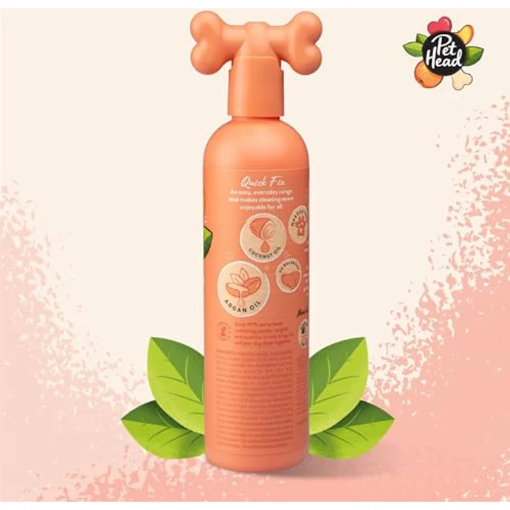 Pet Head Quick Fix 2-in-1 Tiershampoo & Conditioner, Pfirsichduft, 300 ml mit natürlichen Ölen – Bild 2
