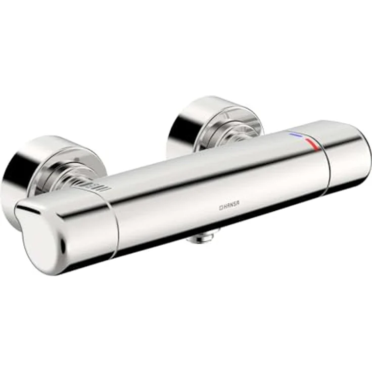Hansa Care Brause-Thermostat-Batterie, Duscharmatur in Chrom mit Sicherheitsverriegelung gegen Verbrühungen – Bild 1