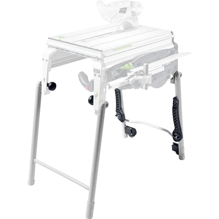 Festool Klappbeine CS 50 KB, Klappbeine für Kreissägen mit zwei Arbeitshöhen und vormontierten Rädern, schwarz – Bild 1