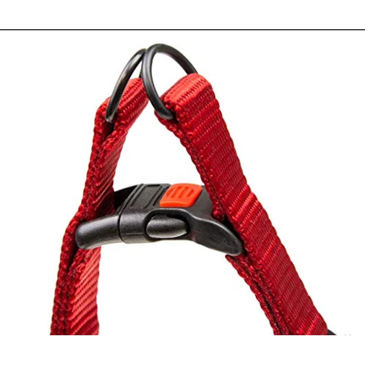 Karlie Art Sportiv Plus Geschirr 1-2-3 Step and Go, stufenlos verstellbar, Safety-Lock, D-Ring, S, rot, für Hunde mit Brustumfang 25 - 45 cm – Bild 3