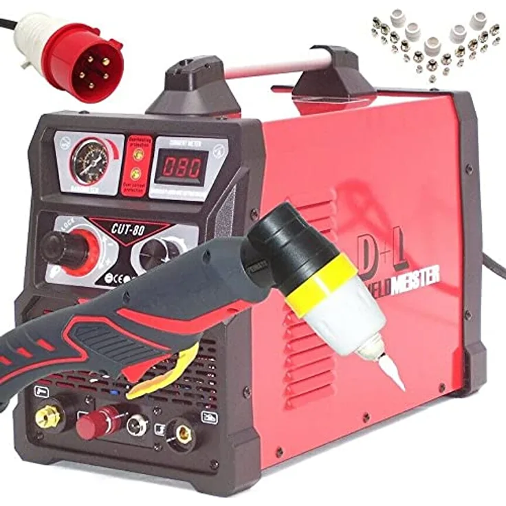 Apex Plasmaschneidegerät CUT-80 HF Pilotzündung 400V bis 25 mm 13040, Plasmaschneider mit HF-Zündung, 80A, 400V