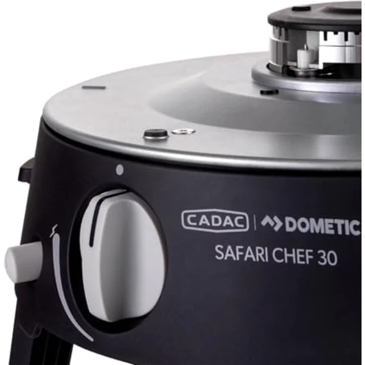Cadac Safari Chef 30 LP Deluxe Gasgrill Campinggrill ø 30 cm, leichtgewichtig und kompakt, inkl. 4 Grilloberflächen, Tragetasche, schwarz – Bild 8