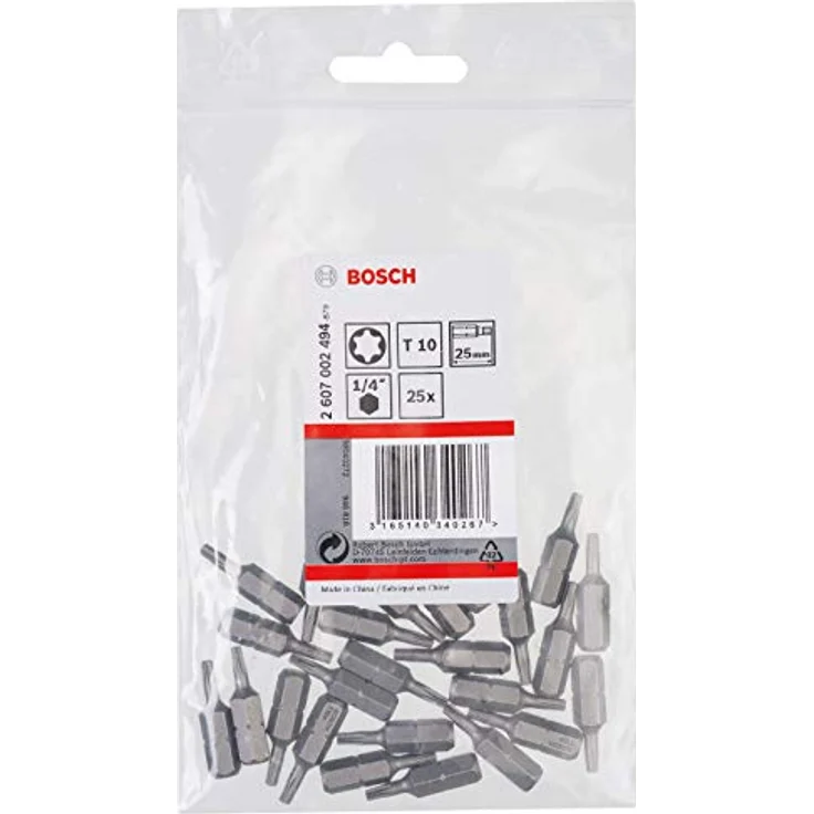 Bosch Professional Bit Extra-Hart für Innen-Torx-Schrauben (T15, Länge: 25 mm, 3 Stück) – Bild 2