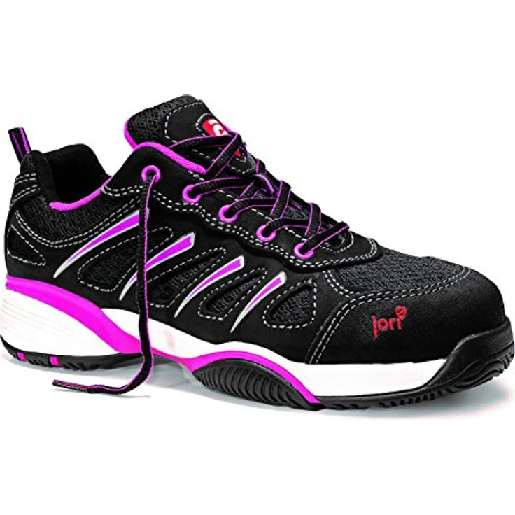 Jori jo_FIT Lady Low S1P Sicherheitsschuh, Nubukleder/Mesh, atmungsaktives Futter, gepolsterte Lasche, Gummi/EVA Sohle, EN ISO 20345 S1P SRC – Bild 1