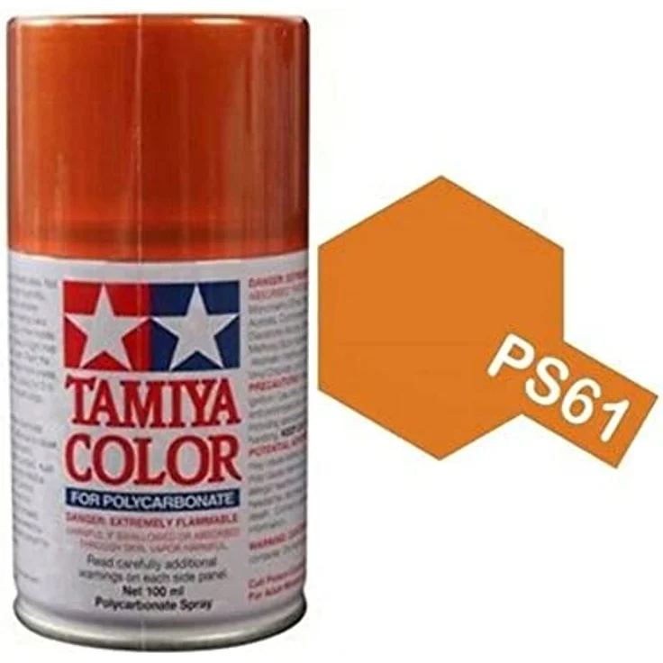 TAMIYA 86061 PS-61 Metallic Orange Polycarbonat 100ml - Sprühfarbe für Plastikmodellbau, Modellbau und Bastelzubehör, Sprühfarben für den Modellbau – Bild 5