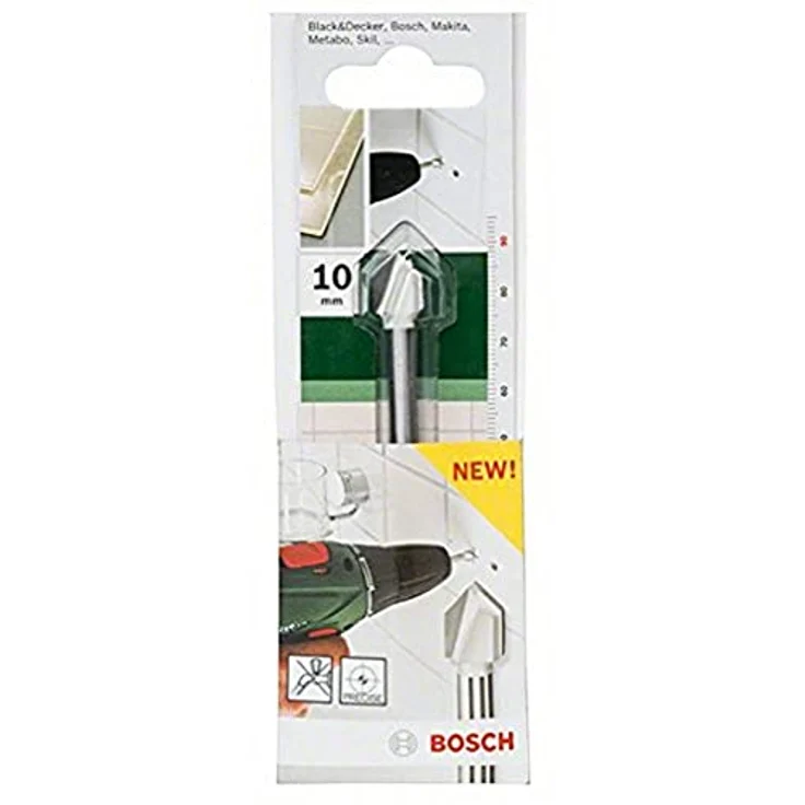 BOSCH Universalbohrer Fliesenbohrer, 10 x 90 mm, für präzise Bohrungen in Fliesen – Bild 1