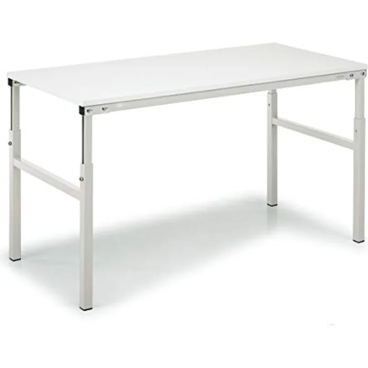Treston TP515 TP-Arbeitstisch, 150 kg Tragfähigkeit, 1500 mm Breite x 500 mm Länge x 650-900 mm Höhe