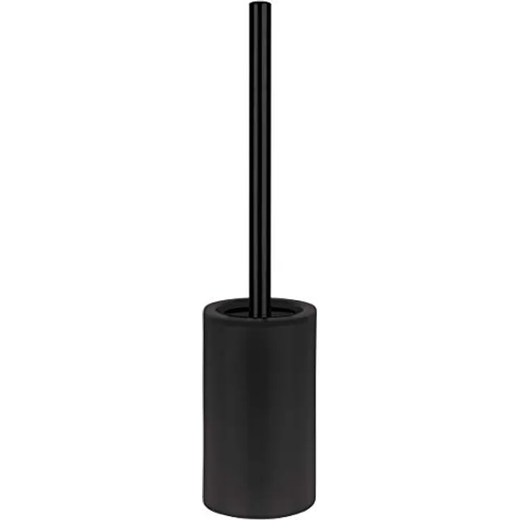 Spirella Tube WC Bürste Toilettenbürste Klobürste WC Garnitur aus Porzellan matt schwarz